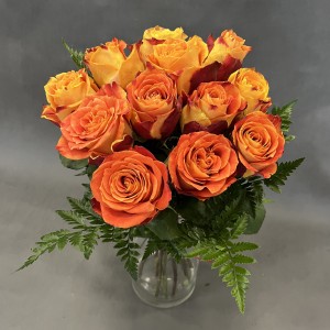 Bukiet 12 herbacianych róż