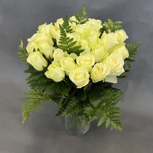 Bukiet 30 białych róż